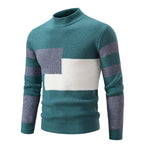 Herren modischer Pullover mit strukturiertem Blockdesign R&B