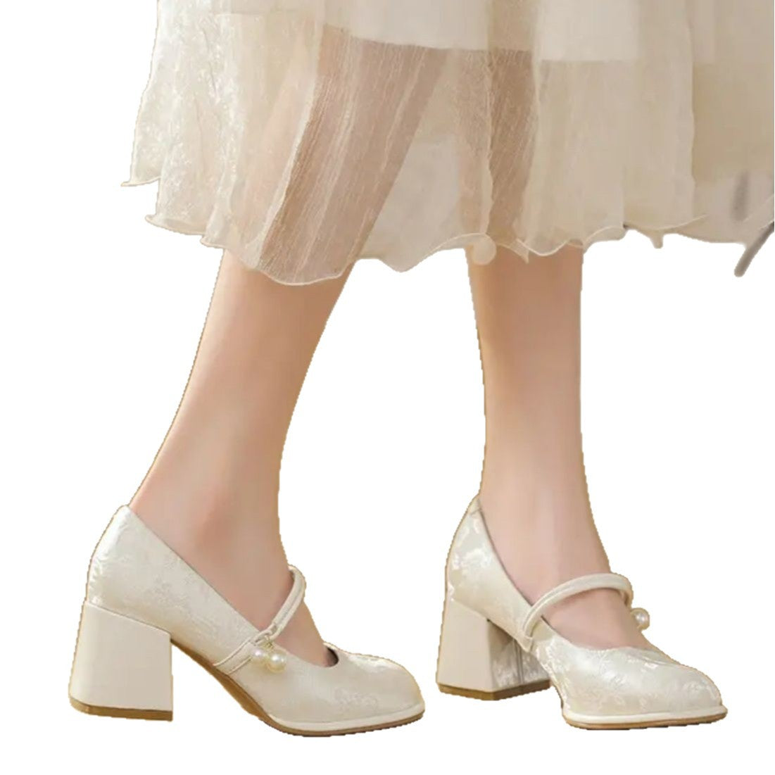 Damen Elegante Ballerinas mit verstellbarem Riemen