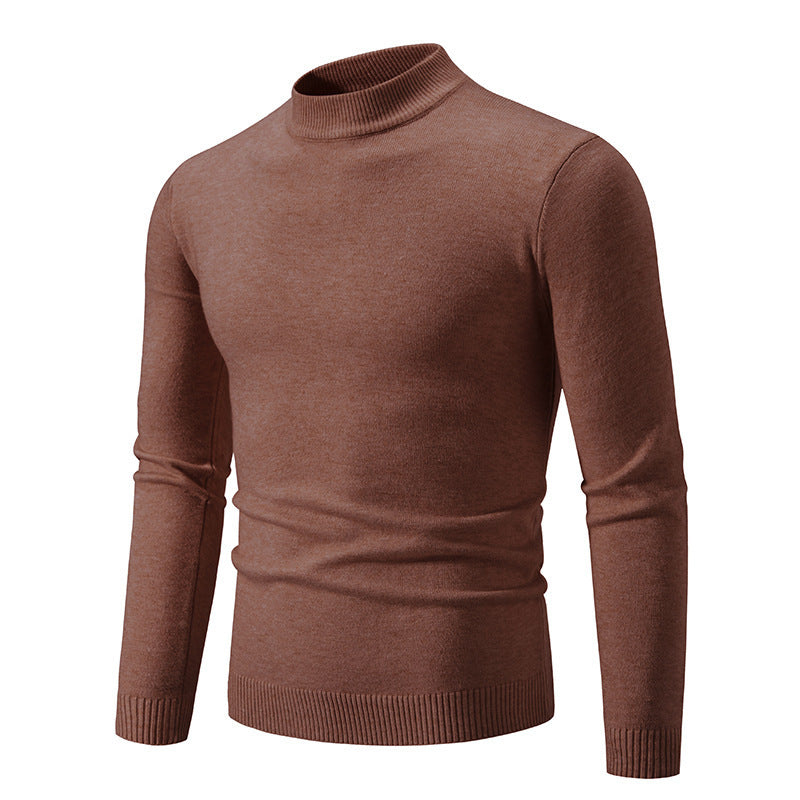 Herren modischer Rollkragenpullover aus feiner Strickqualität R&B