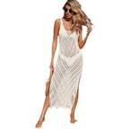 Damen Elegantes Maxikleid mit asymmetrischem Saum und seitlichem Schlitz R&B