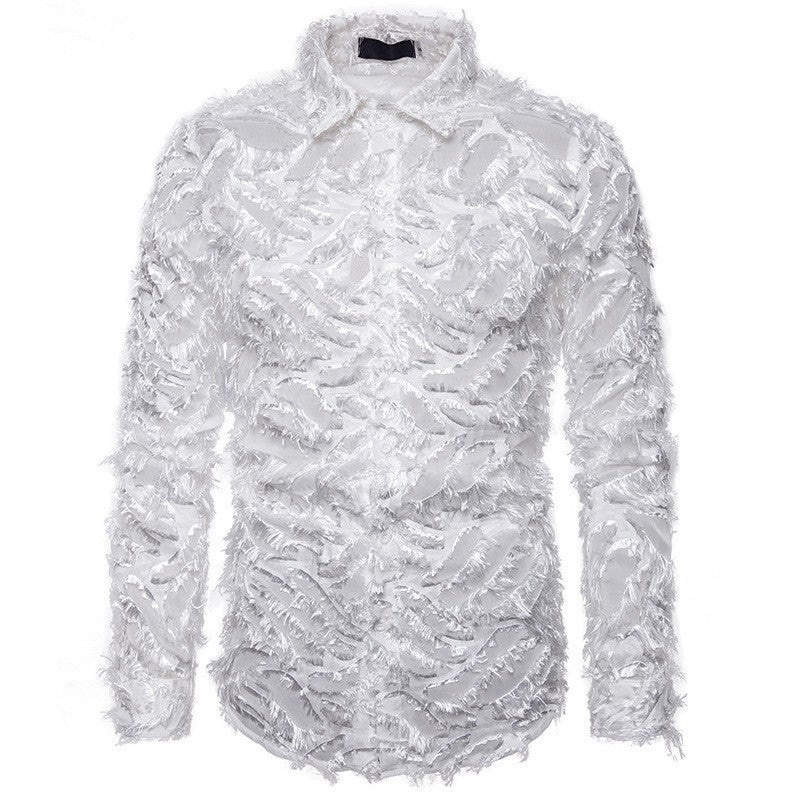 Herren Modisches Hemd mit strukturiertem Design R&B