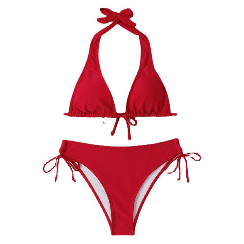 Damen Triangel-Bikini mit verstellbarem Halterdesign und seitlichem BindR&Band R&B