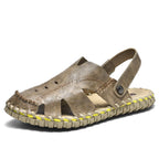 Damen Komfortable Ledersandalen