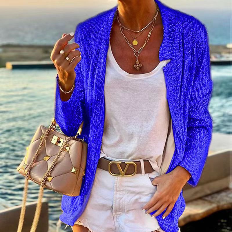 Damen Glitzernde Abendjacke mit elegantem Schnitt und luxuriösen Details R&B