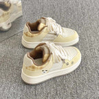 Damen Sneakers im modernen Karomuster mit bequemer Dämpfung R&B
