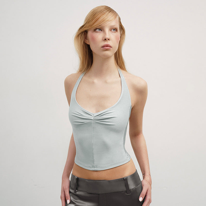 Damen Top mit Halterneck und modischem Design R&B
