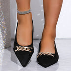 Damen Elegante Ballerinas mit funkelndem Detail R&B