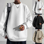 Herren bequemer Sweatshirt mit strukturiertem Design und lockerer Passform R&B