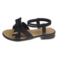 Damen elegante Sandalen mit hochwertigem Knoten-Design und flexiblem Riemen EB