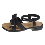 Damen elegante Sandalen mit hochwertigem Knoten-Design und flexiblem Riemen EB