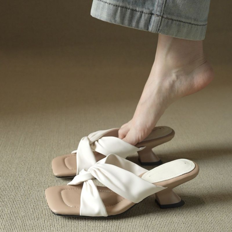 Damen Mules mit raffiniertem Knoten-Design R&B