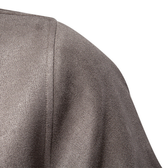 Herren leichter Kunstleder-Jacke mit praktischen Taschen