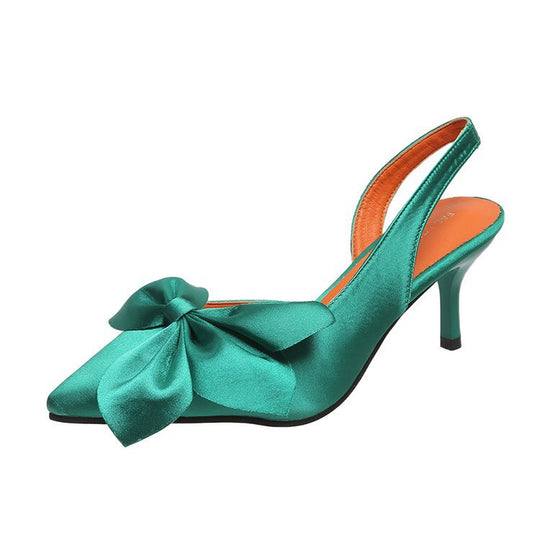 Damen elegante Slingback-Pumps mit Zierflügeln R&B