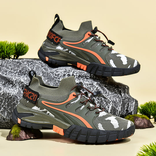 Damen Sportliche Outdoor-Sneaker mit atmungsaktivem Mesh-Obermaterial und rutschfester Sohle R&B