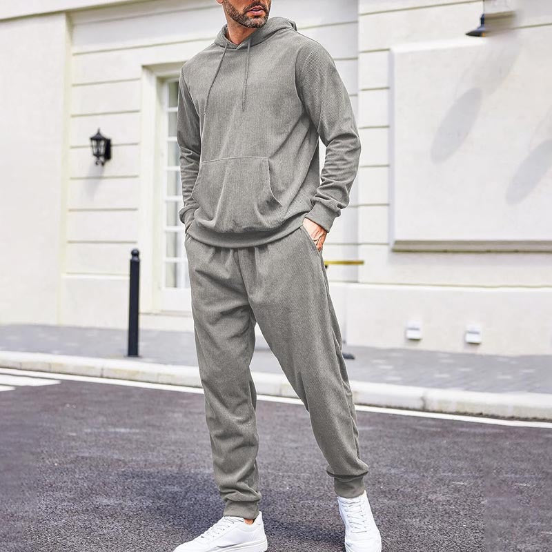 Herren Kapuzenpullover und Jogginghose Set R&B