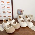 Damen Komfortable Ballerinas mit Klettverschluss