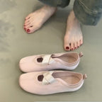 Damen elegante Ballerinas mit kreuzendem Riemen und komfortablem Fußbett R&B
