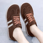 Damen Sneaker mit atmungsaktivem Veloursleder und gepolstertem Fußbett R&B