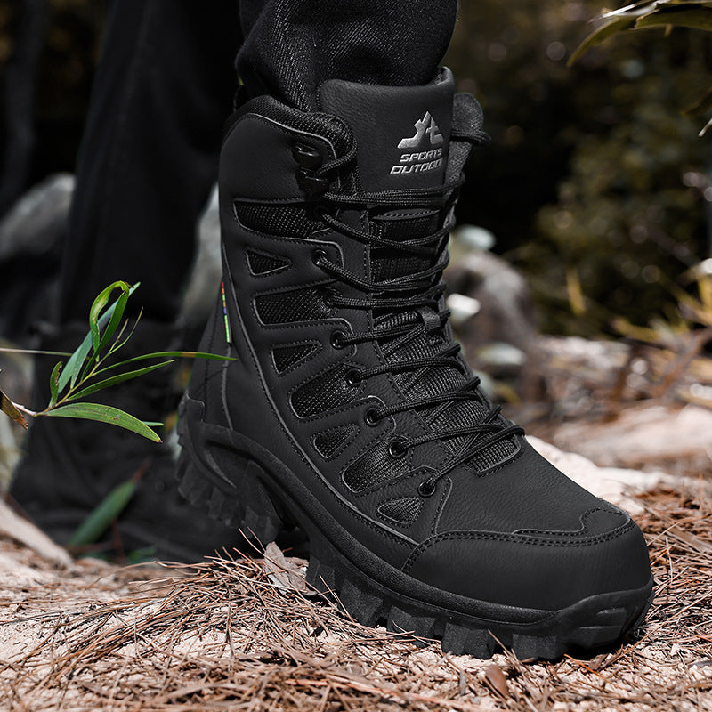 Damen Robuste Outdoor-Wanderstiefel mit rutschfester Sohle und isolierendem Innenfutter