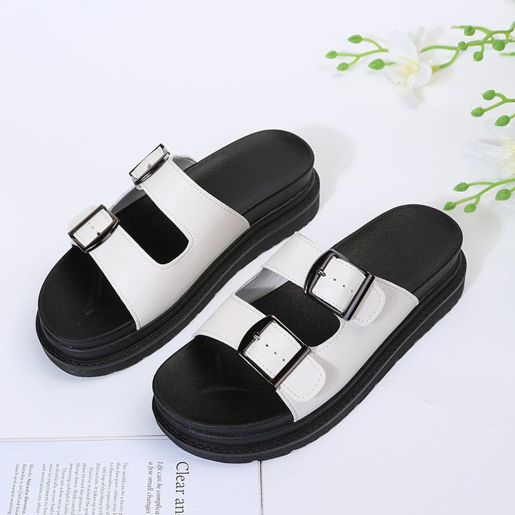 Damen Riemensandalen mit ergonomischem Fußbett und verstellbarem Schnallenverschluss R&B
