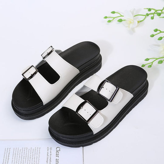 Damen Riemensandalen mit ergonomischem Fußbett und verstellbarem Schnallenverschluss R&B