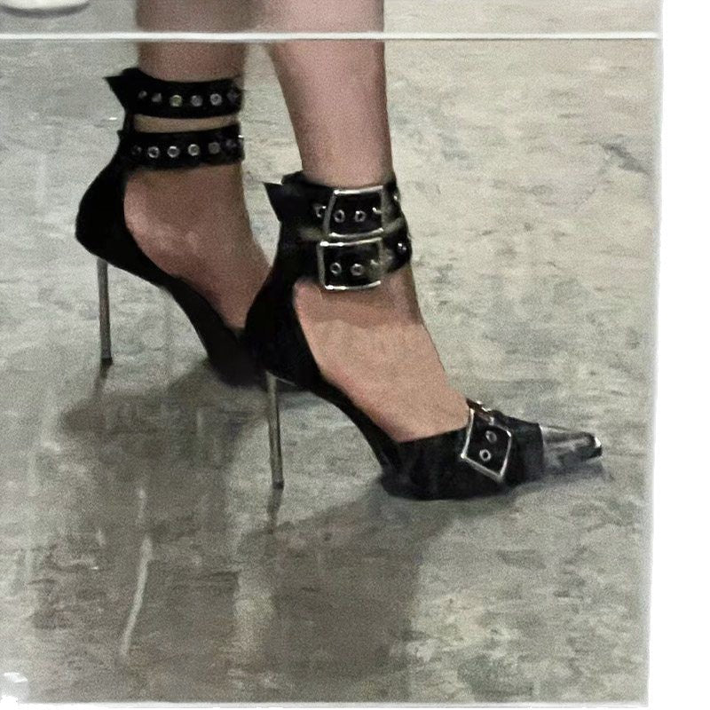 Damen schicke High Heels mit elegantem Riemendesign R&B