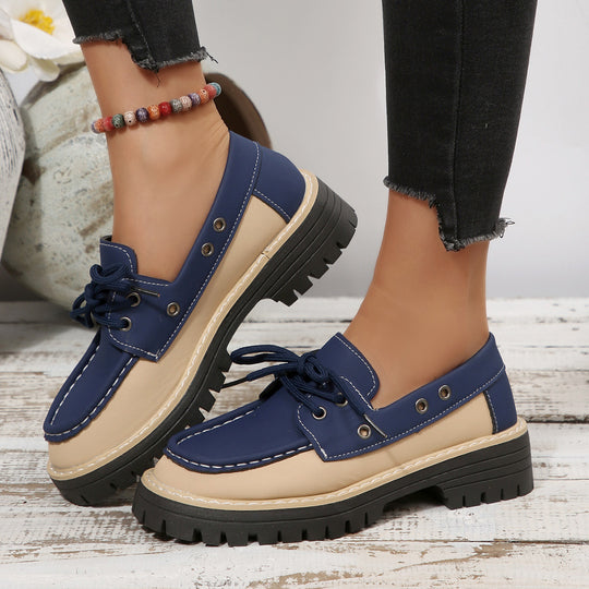 Damen modische halbschuh mit robustem Profil R&B