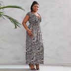 Damen Maxikleid mit floralen Mustern R&B