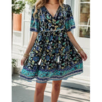 Damen Blühendes Sommerkleid mit Volant R&B