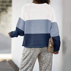 Damen lässiger Strickpullover R&B