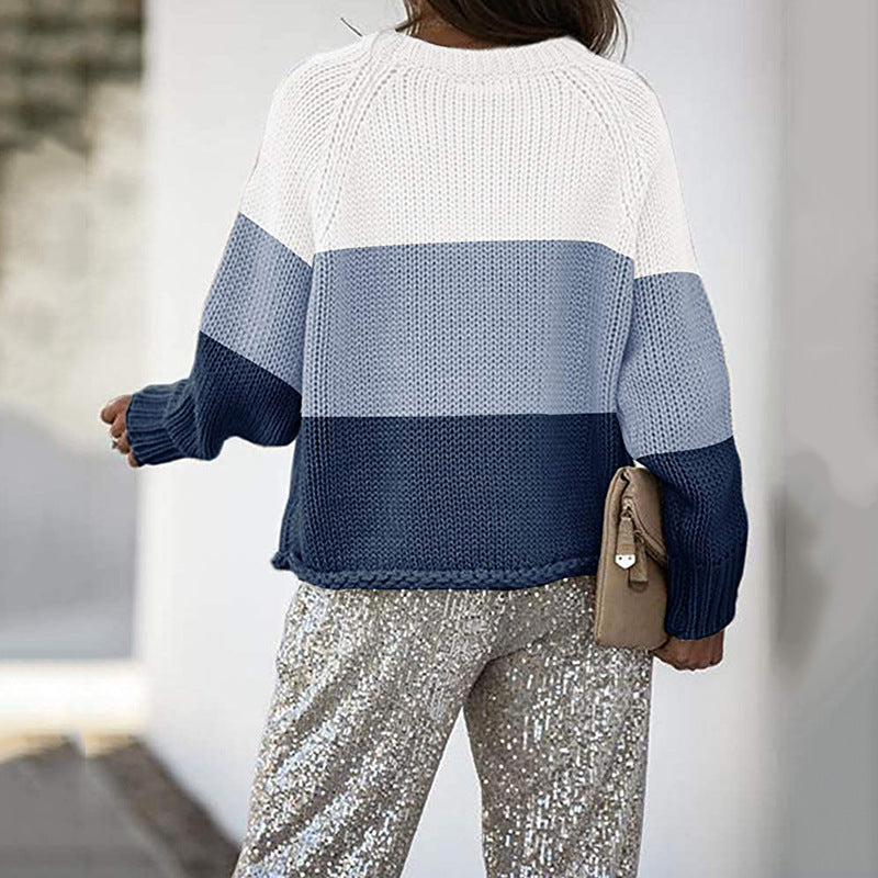 Damen lässiger Strickpullover R&B