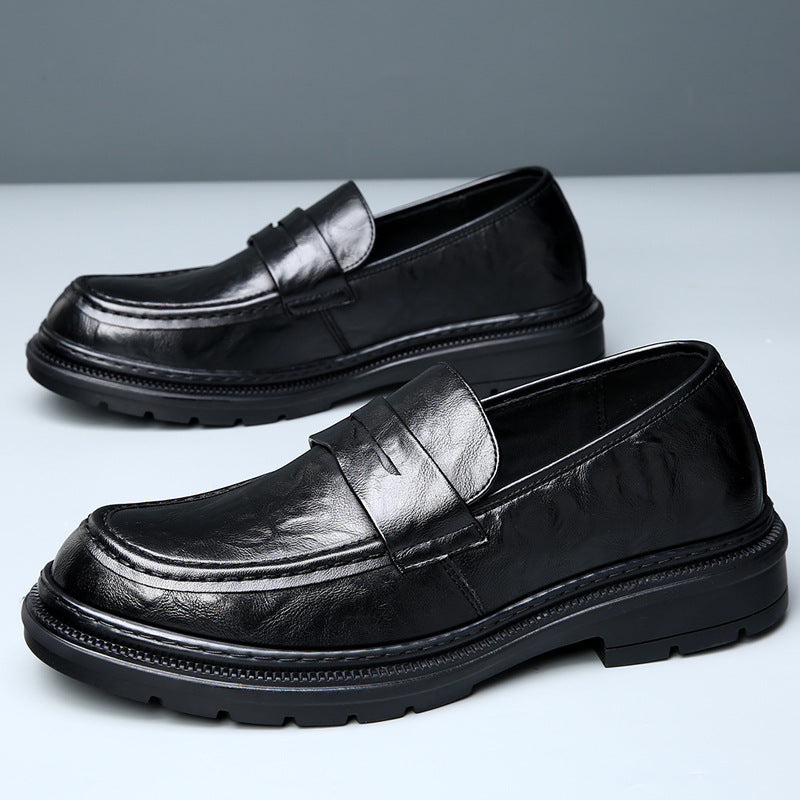 Herren Elegante Ledermokassins mit rutschfester Sohle R&B