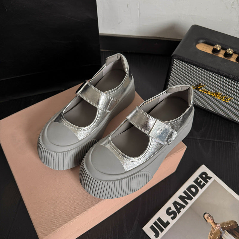 Damen Modische Ballerinas mit verstellbarem Riemen R&B