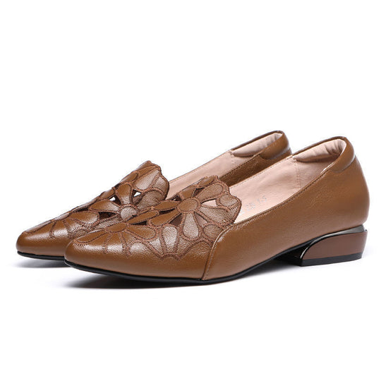 Damen elegante spitze Slingbacks mit filigranem Dekor R&B