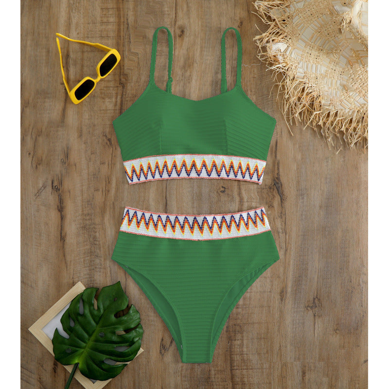 Damen Bunt gemusterter Bikini R&B