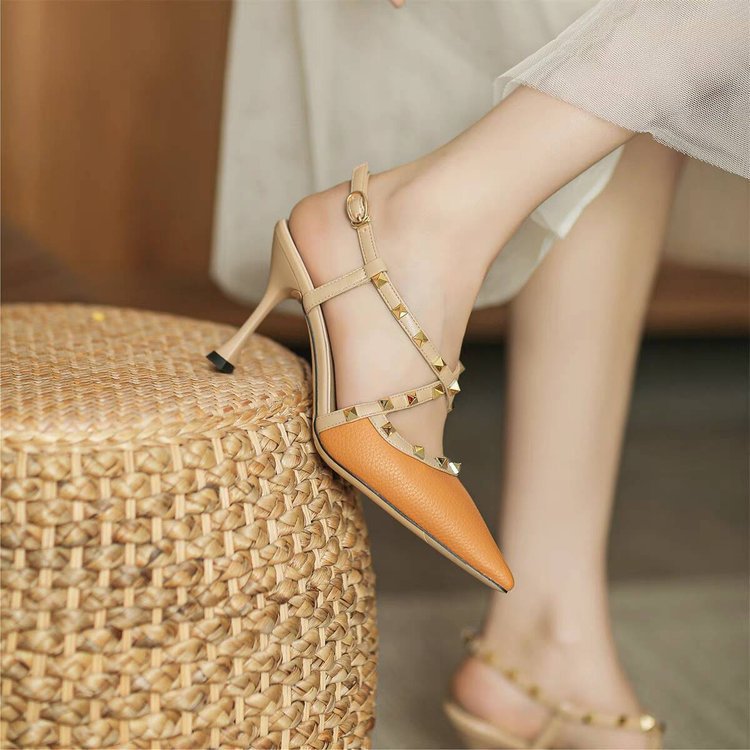 Damen Slingback-Pumps mit dekorativen Schmuckdetails R&B