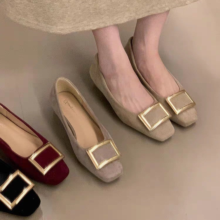 Damen Ballerinas mit elegantem Schnallen-Detail