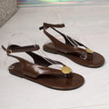Damen transparente Zehentrenner-Sandalen mit gepolstertem Fußbett und elegantem Design