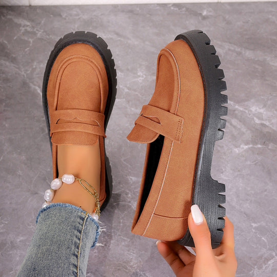 Damen Modische Loafers mit trendiger Sohle R&B