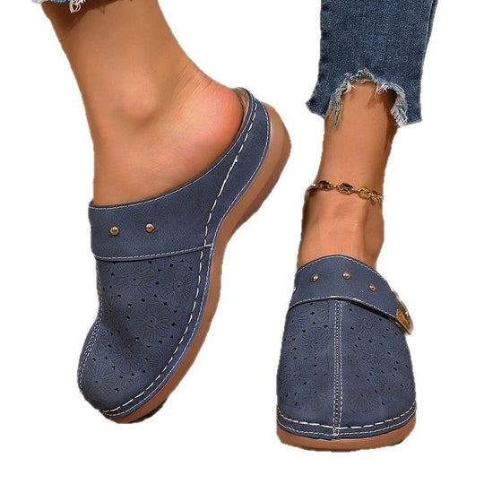 Damen Komfortable und stilvolle Clogs mit floralem Design R&B