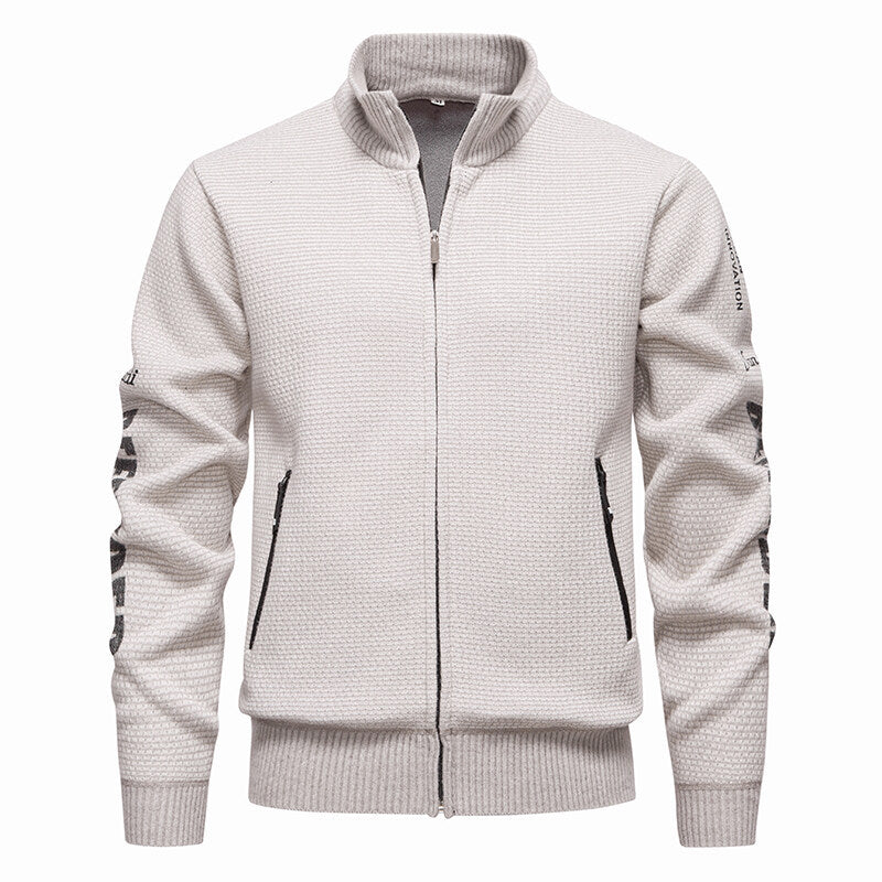 Herren Steppjacke mit hohem Kragen und praktischen Taschen