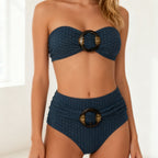 Damen Hochwertiger Bandeau-Bikini mit schickem Ringdetail R&B