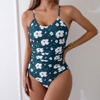 Damen Floral getäuschter Einteiler Badeanzug R&B