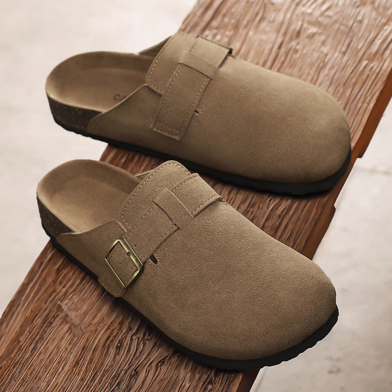 Damen elegante Clogs mit verstellbarem Riemen und rutschfester Sohle R&B