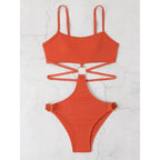 Damen Bikiniset mit stylischem Cut-Out-Design und goldenen Akzenten R&B