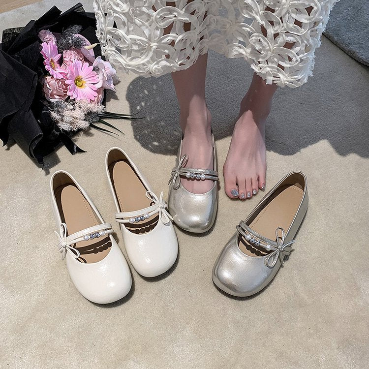 Damen Ballerinas mit Schmuckdetail und elegantem Riemen R&B