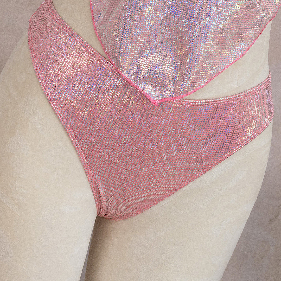 Damen Knapp geschnittenes Strandkleid mit Glitzereffekt R&B