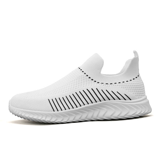 Damen Atmungsaktive Slip-On Sneakers mit elastischem Obermaterial und flexiblem Knöchelschutz R&B