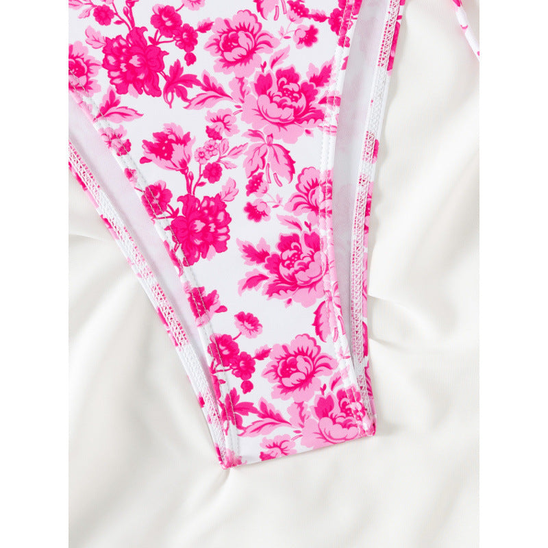 Damen Triangel-Bikini mit verspieltem Rüschen-Design R&B