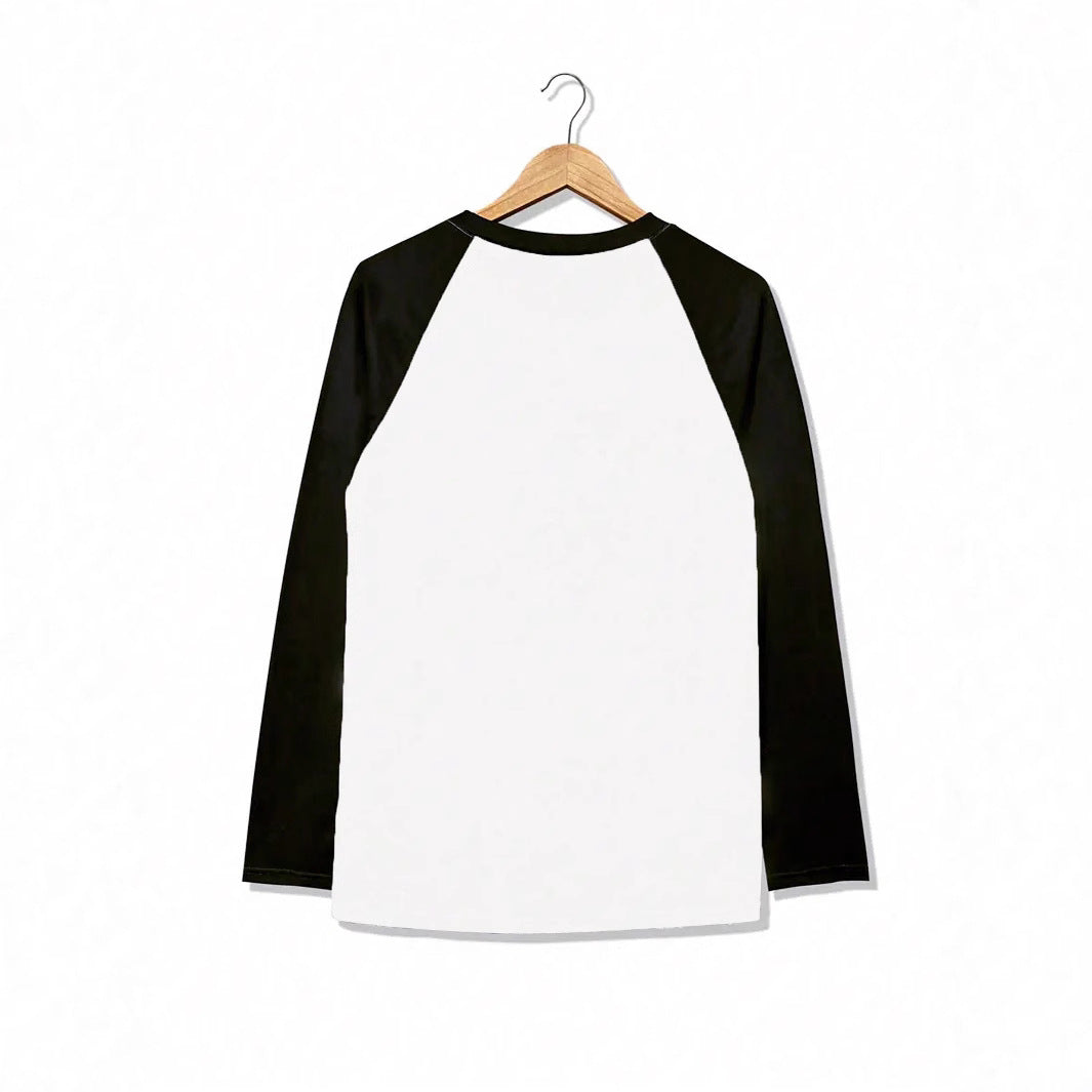 Damen lässiger Raglan-Pullover aus weichem Baumwollmix mit Rundhalsausschnitt R&B